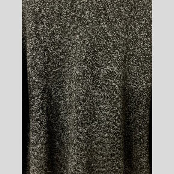 CHAPS Heathered Dark Gray Elbow Patch Henley Button 100% Cotton Sweater XL - Picture 4 of 10